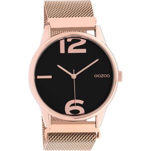 OOZOO Timepieces Horloge Rosé/Zwart | C10869