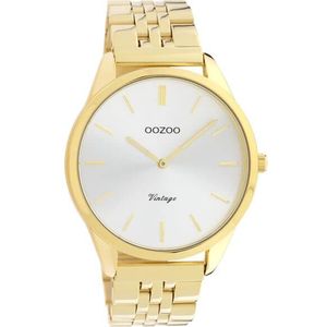 OOZOO Timepieces Horloge Vintage Goud/Zilver| C9986
