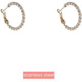 Day&Eve Oorringen Twisted Hoop 2tone | Goud