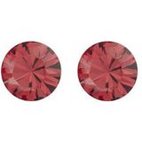 Biba Oorbellen met Swarovski Steentje Indian Pink
