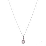 Day&Eve Ketting Double Stone Drop Rose Quartz
