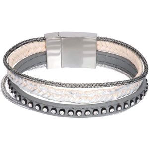 iXXXi Brace Armband Grijs / Zilver | 18 cm