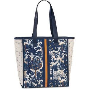 Fabrizio Nylon Shopper Botanical Blue