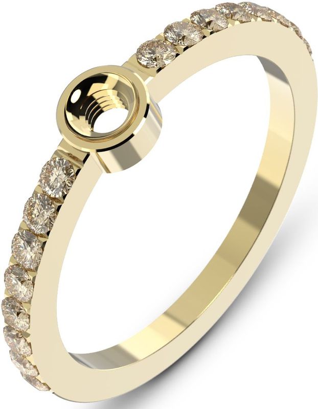 Melano Twisted Ring Tula Champagne Goud