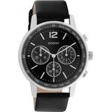 OOZOO Timepieces Horloge Zwart/Zilver | C10813