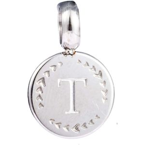 Go Dutch Label Letter T Kettinghanger Zilver