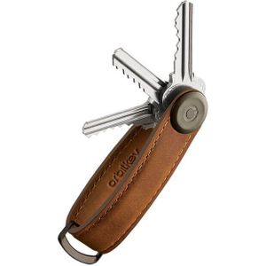 Orbitkey 2.0 Leather Key Holder Crazy Horse Chestnut Brown