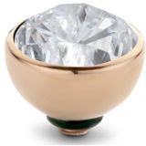 Melano Twisted Basic CZ Steentje Crystal Rosé | 8 mm