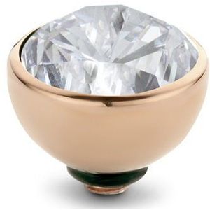 Melano Twisted Basic CZ Steentje Crystal Rosé | 8 mm