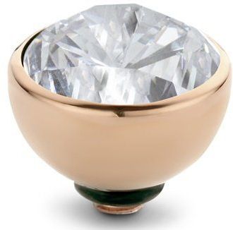 Melano Twisted Basic CZ Steentje Crystal Rosé | 8 mm