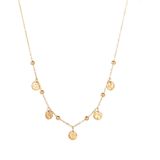 Go Dutch Label Ketting met Discs en Bolletjes Goud