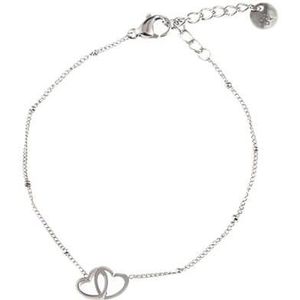 Go Dutch Label Armband met Hartjes Zilver