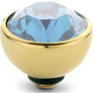 Melano Twisted Basic CZ Steentje Aquamarine | Goud