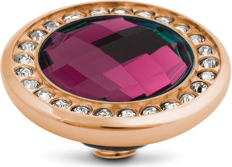 Melano - Vivid Crystal CZ - Steentje - Fuchsia - 12 mm