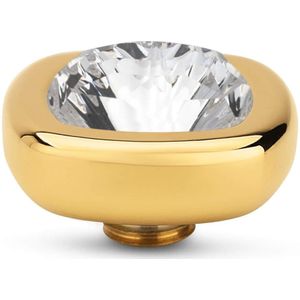 Melano Vivid Quadrate Steentje Crystal Goud