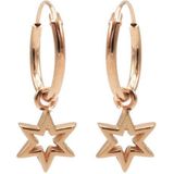 Karma Oorringen Hoops Open Star Rosé