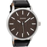 OOZOO Timepieces Horloge Zwart/Nut | C9259