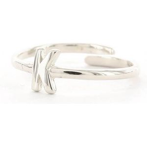 Imotionals Ring Letter K Zilver