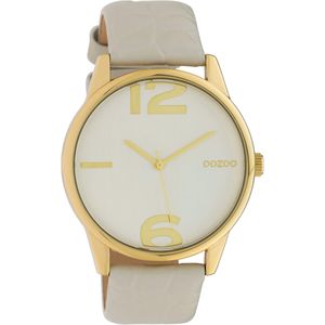 OOZOO Timepieces Horloge Stonegrey Croco | C10375