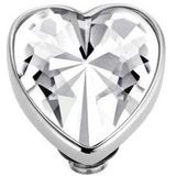 Melano - Twisted - Zetting - Zilverkleurig - Crystal - 7 mm