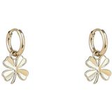 Day&Eve Creolen Simple Clover Hoop | Goud