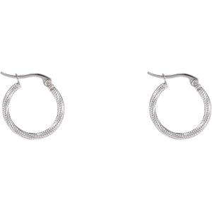 Day&Eve Oorringen Fine Twist Hoop 20mm | Zilver