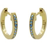 Karma Oorringen Hinged Hoops Blue Bella 12 mm Goud