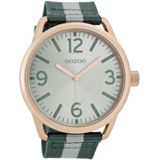 OOZOO Timepieces Horloge Groen/Wit | C7052