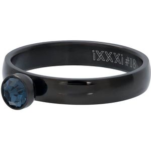 iXXXi Vulring Zirconia 1 Stone Blue Zwart | Maat 18