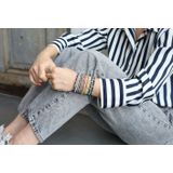 Qoss Halfedelstenen Armband Manon Lavendel Amethist S/M