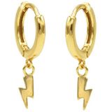 Karma Oorringen Hinged Hoops Lightning Goud