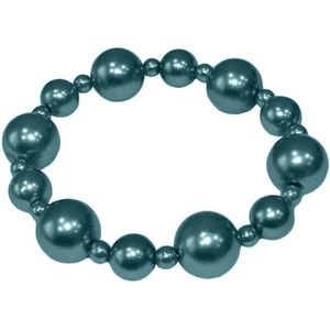 Parel Armband Donker Turquoise