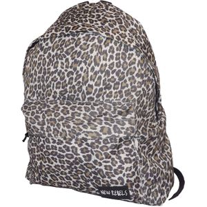 Grote New Rebels Rugzak met Leopard Print