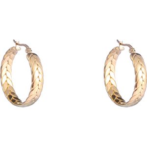 Day&Eve Oorringen Braided Hoop | Goud