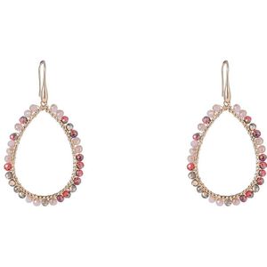 Day&Eve Hang Oorbellen Beads Open Drop Multi Mix | Goud