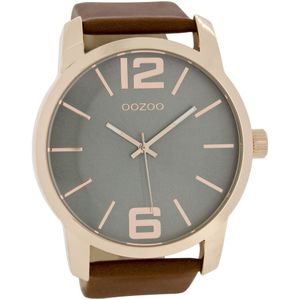 OOZOO Timepieces Horloge Bruin/Grijs | C6713