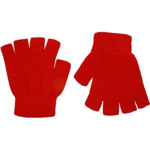 Rode Vingerloze Handschoenen