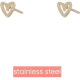 Day&Eve Oorbellen Open Heart Stud | Goud