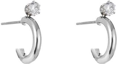 Go Dutch Label Oorringen met Zirconia Zilver