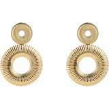 Day&Eve Oorbellen 2 Rounds Dangle | Goud