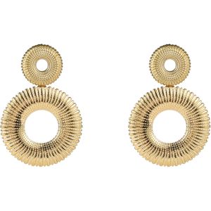 Day&Eve Oorbellen 2 Rounds Dangle | Goud