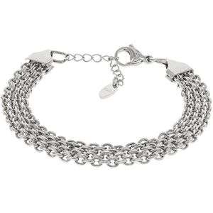 Kalli Schakel Armband geweven mat Zilver | 2542