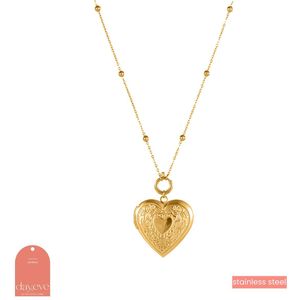 Day&Eve Ketting Heart Locket | Goud