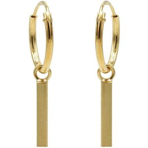 Karma Oorringen Hoops Square Tube Goud