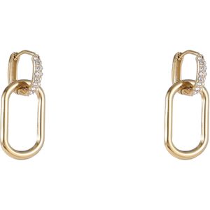 Day&Eve Oorringen Stone Hoop Dangle | Goud