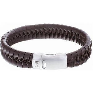 AZE Jewels Armband Twisted Wave Brown