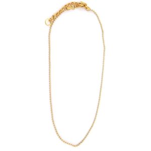 Qoss Ballchain Ketting Nicolien 2 mm 42 cm Goud