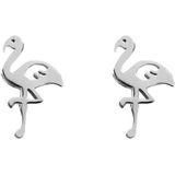 iXXXi Oorbellen Flamingo Zilver