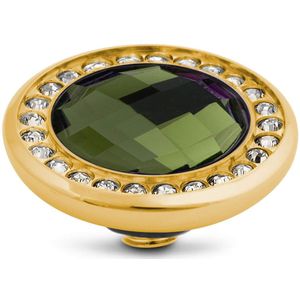 Melano - Vivid Crystal CZ - Steentje - Olive - 12 mm
