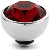 Melano Twisted Basic CZ Steentje Ruby Red | Zilver